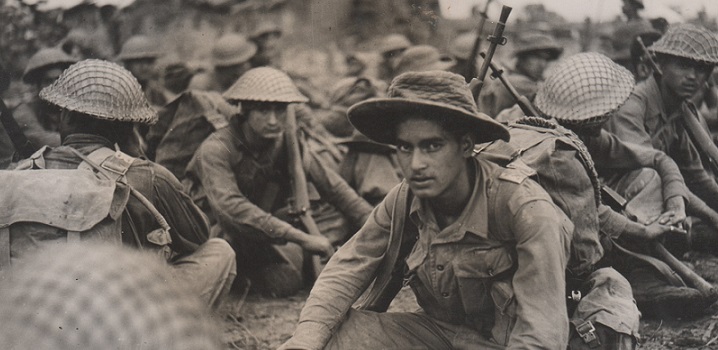 Indian troops at Elephant Point